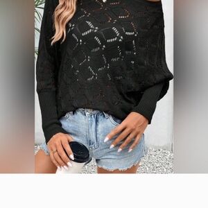 Black Knit Women's Sweater